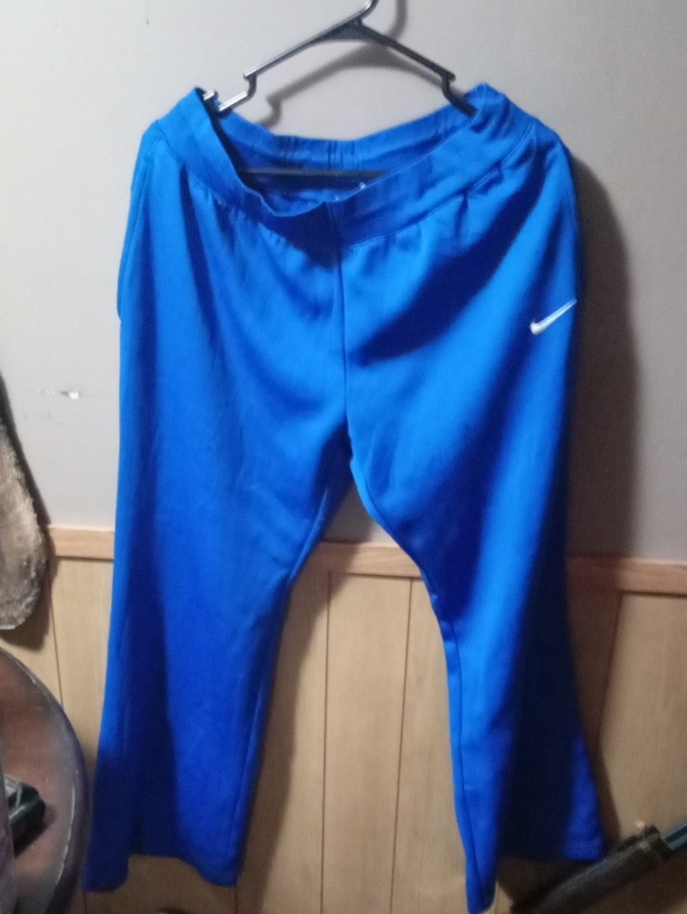 Nike Royal Blue Track Pants with White Swoosh